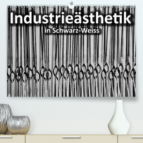 Industrieästhetik in Schwarz-Weiss (Premium, hochwertiger DIN A2 Wandkalender 2022, Kunstdruck in Hochglanz) von Bücker,  Michael, Grasse,  Dirk, Hegerfeld-Reckert,  Anneli, Uppena,  Leon