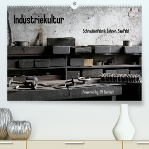 Industriekultur, Schraubenfabrik Zehner, Saalfeld (Premium, hochwertiger DIN A2 Wandkalender 2023, Kunstdruck in Hochglanz) von Gerlach,  DY