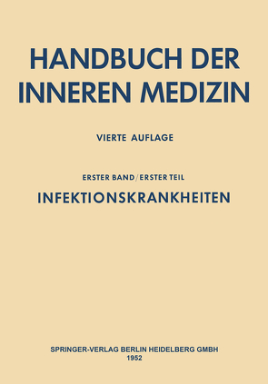 Infektionskrankheiten von Bergmann,  G. von, Frey,  W., Schwiegk,  H.