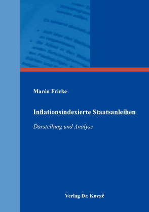 Inflationsindexierte Staatsanleihen von Fricke,  Marén