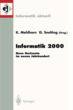 Informatik 2000 von Mehlhorn,  Kurt, Snelting,  Gregor