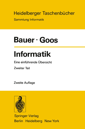 Informatik von Bauer,  F. L., Goos,  G.