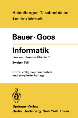 Informatik von Bauer,  F. L., Goos,  G.