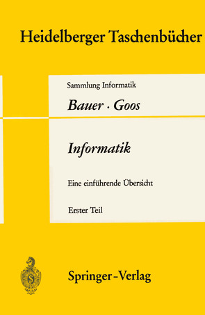 Informatik von Bauer,  F. L., Goos,  G.