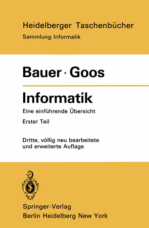 Informatik von Bauer,  F. L., Goos,  Gerhard