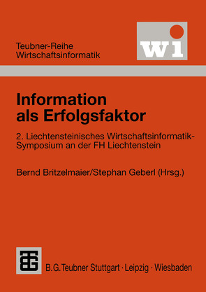 Information als Erfolgsfaktor von Britzelmaier,  Bernd, Geberl,  Stephan
