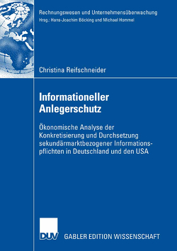 Informationeller Anlegerschutz von Reifschneider,  Christina, Wüstemann,  Prof. Dr. Jens