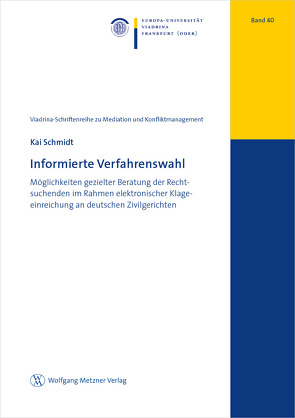 Informierte Verfahrenswahl von Schmidt,  Kai