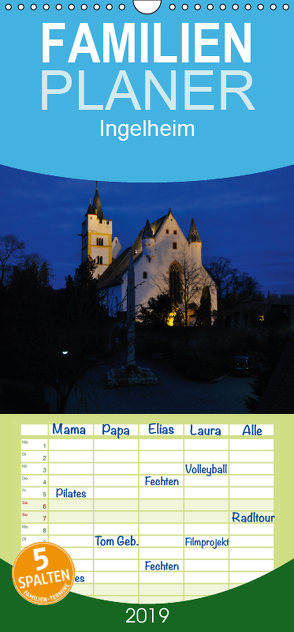 Ingelheim – Stadt des Rotweins und der Kaiserpfalz – Teil I – Familienplaner hoch (Wandkalender 2019 , 21 cm x 45 cm, hoch) von Hess,  Erhard