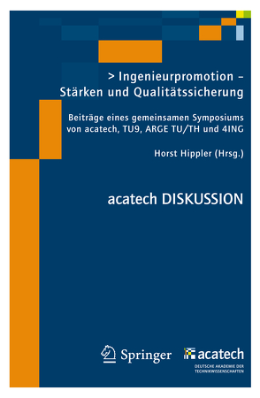 Ingenieurpromotion – Stärken und Qualitätssicherung von Hippler,  Horst