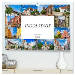 Ingolstadt Impressionen (hochwertiger Premium Wandkalender 2024 DIN A2 quer), Kunstdruck in Hochglanz von Meutzner,  Dirk
