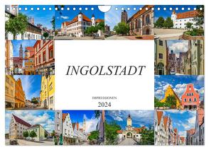 Ingolstadt Impressionen (Wandkalender 2024 DIN A4 quer), CALVENDO Monatskalender von Meutzner,  Dirk
