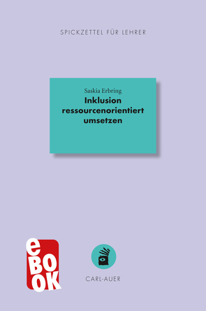 Inklusion ressourcenorientiert umsetzen von Erbring,  Saskia