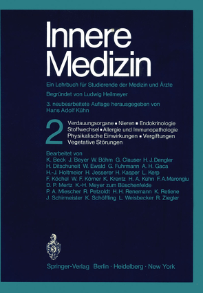 Innere Medizin. Ein Lehrbuch für Studierende der Medizin und Ärzte von Heilmeyer,  Ludwig, Kühn,  Hans A.