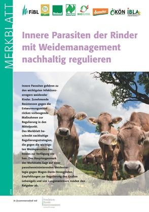 Innere Parasiten der Rinder mit Weidemanagement nachhaltig regulieren von Frutschi,  Véronique, Heckendorn,  Felix