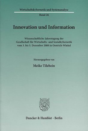 Innovation und Information. von Tilebein,  Meike