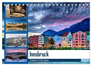 Innsbruck – Capital of the Alps (Tischkalender 2024 DIN A5 quer), CALVENDO Monatskalender von Jovanovic,  Danijel