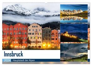 Innsbruck – Hauptstadt der Alpen (Wandkalender 2024 DIN A2 quer), CALVENDO Monatskalender von Jovanovic,  Danijel