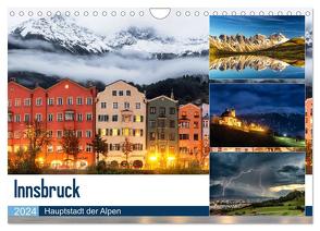 Innsbruck – Hauptstadt der Alpen (Wandkalender 2024 DIN A4 quer), CALVENDO Monatskalender von Jovanovic,  Danijel