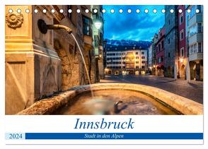 Innsbruck – Stadt in den Alpen (Tischkalender 2024 DIN A5 quer), CALVENDO Monatskalender von Jovanovic,  Danijel