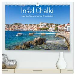 Insel Chalki (hochwertiger Premium Wandkalender 2024 DIN A2 quer), Kunstdruck in Hochglanz von O. Schüller und Elke Schüller,  Stefan