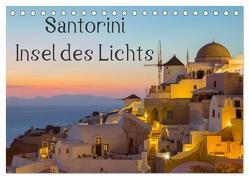 Insel des Lichts – Santorini (Tischkalender 2024 DIN A5 quer), CALVENDO Monatskalender von Klinder,  Thomas