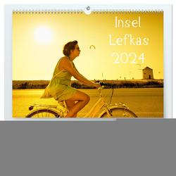 Insel Lefkas (hochwertiger Premium Wandkalender 2024 DIN A2 quer), Kunstdruck in Hochglanz von Tortora - www.aroundthelight.com,  Alessandro