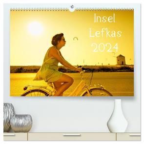 Insel Lefkas (hochwertiger Premium Wandkalender 2024 DIN A2 quer), Kunstdruck in Hochglanz von Tortora - www.aroundthelight.com,  Alessandro