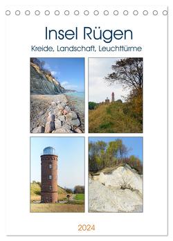 Insel Rügen – Kreide, Landschaft, Leuchttürme (Tischkalender 2024 DIN A5 hoch), CALVENDO Monatskalender von Frost,  Anja