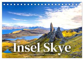Insel Skye – Atemberaubende Naturkulisse (Tischkalender 2024 DIN A5 quer), CALVENDO Monatskalender von Monkey,  Happy