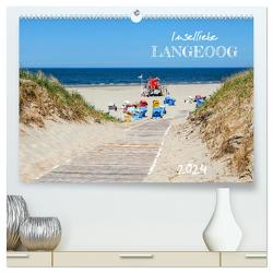Inselliebe Langeoog (hochwertiger Premium Wandkalender 2024 DIN A2 quer), Kunstdruck in Hochglanz von Dreegmeyer,  Andrea