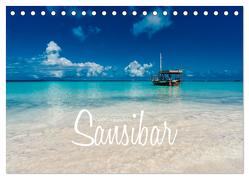 Inselparadies Sansibar (Tischkalender 2024 DIN A5 quer), CALVENDO Monatskalender von Becker,  Stefan