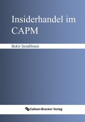 Insiderhandel im CAPM von Sendilmen,  Bekir