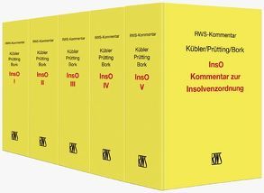 InsO – Kommentar zur Insolvenzordnung von Bork,  Reinhard, Jacoby,  Florian, Kübler,  Bruno M., Prütting,  Hanns