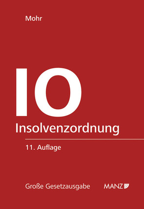 Insolvenzordnung von Mohr,  Franz