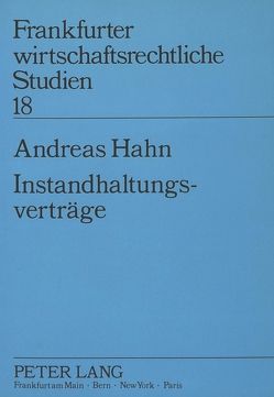 Instandhaltungsverträge von Hahn,  Andreas