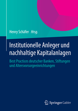 Institutionelle Anleger und nachhaltige Kapitalanlagen von Schäfer,  Henry