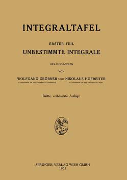 Integraltafel von Gröbner,  Wolfgang, Hofreiter,  Nikolaus