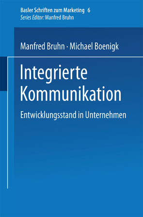 Integrierte Kommunikation von Boenigk,  Michael, Bruhn,  Manfred