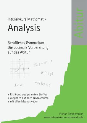 Intensivkurs Mathematik – Analysis – Berufliches Gymnasium von Timmermann,  Florian
