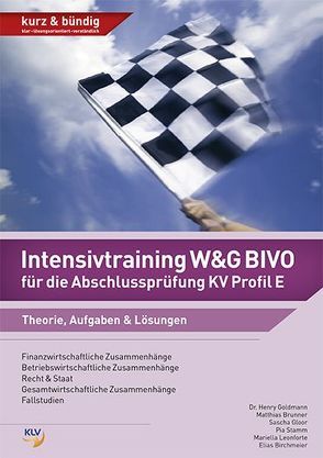 Intensivtraining W&G BIVO für die Abschlussprüfung KV Profil E von Birchmeier,  Elias, Brunner,  Matthias, Gloor,  Sascha, Goldmann,  Henry, Leonforte,  Mariella, Pfister,  André, Stamm,  Pia