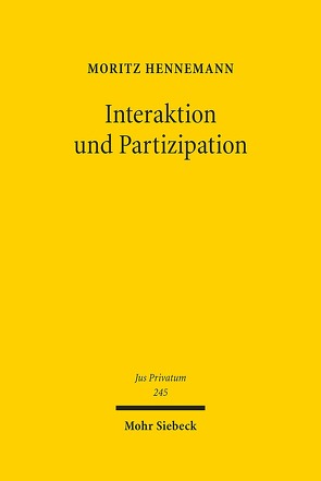 Interaktion und Partizipation von Hennemann,  Moritz