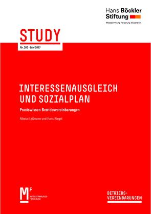 Interessenausgleich und Sozialplan von Hans-Böckler Stiftung, Laßmann,  Nikolai, Riegel,  Hans