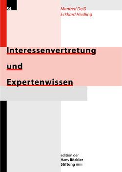 Interessenvertretung und Expertenwissen von Deiß,  Manfred, Heidling,  Eckhard