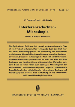 Interferenzschichten-Mikroskopie von Ettwig,  Hans-Heinrich, Pepperhoff,  Werner