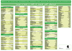 Interkultura Deutsch-Sorani Poster der Ausbildungberufe in Deutschland