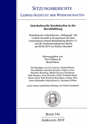 Interkulturelle Koedukation in der Berufsbildung von Hübner,  Peter, Meier,  Bernd