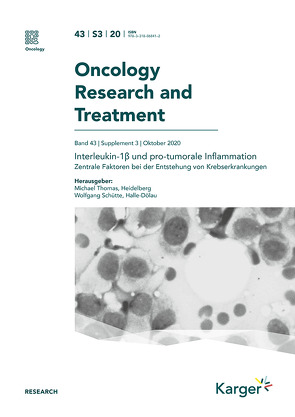 Interleukin-1ß und pro-tumorale Inflammation von Schütte,  Wolfgang, Thomas,  Michael