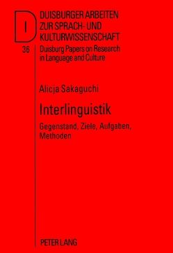 Interlinguistik von Sakaguchi,  Alicja