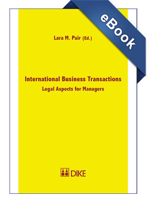 International Business Transactions von Pair,  Lara M.